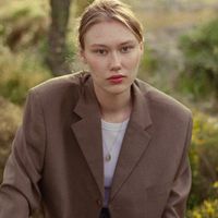 Portrait of a smiling woman, Daryna.